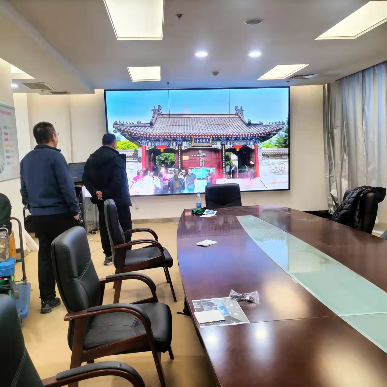 辽宁某体育馆CBA篮球联赛会议室大屏项目