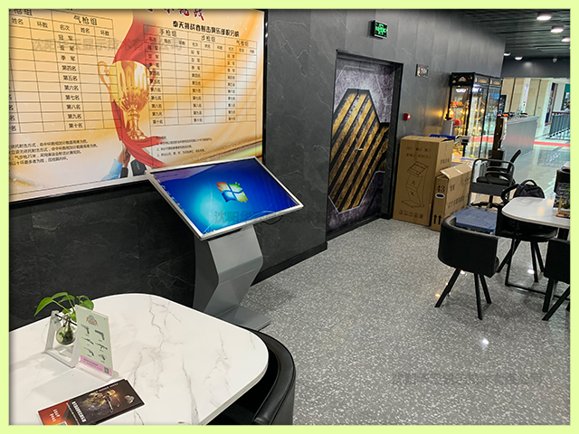 沈阳某射击馆43寸触控查询机安装完成