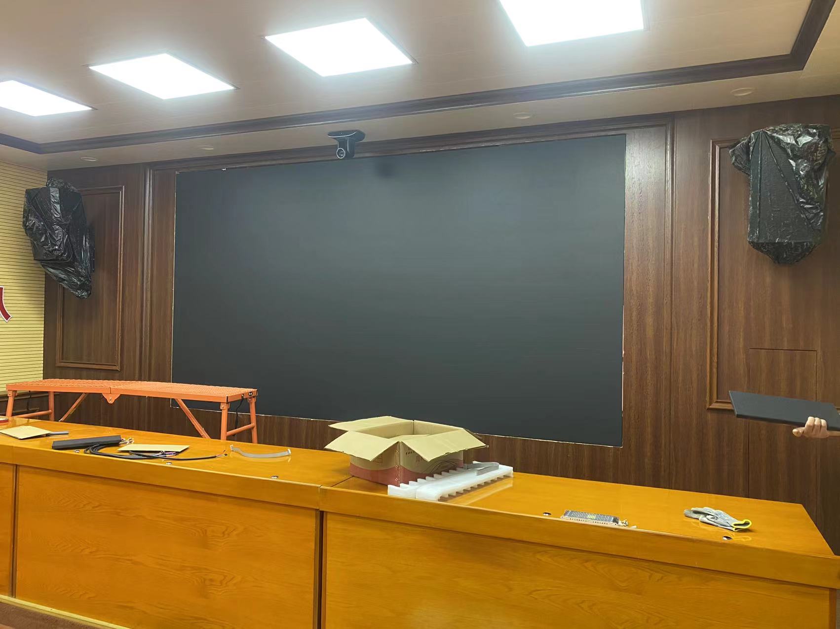 沈阳某单位LED屏项目安装调试完毕